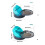 2 Separate Layers Baits Box For Outdoor Use Baits Tray Fine Workmanship Sky Blue 24cm 4