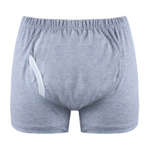 Reusables Cotton Incontinence Pants Breathable Fabric For Bedridden Adults And grey 2XL