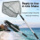 Triangular Fishing Net With Extendable Handle Durability Fishing Landing Net 2.1 meters 9