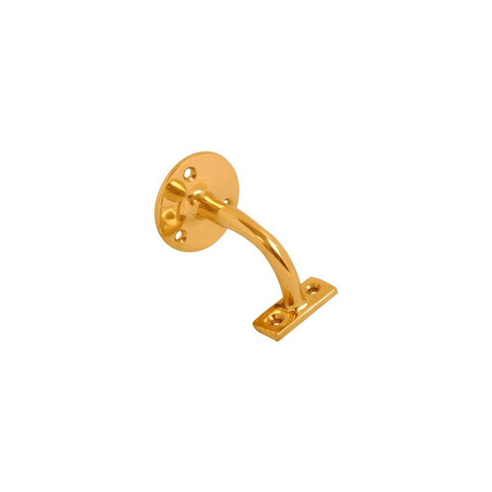 Fort Fasteners Handrail Bracket Heavy Duty 2.5 Inch Brass Pack Of 1 5057670020710