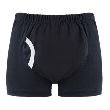 Leakproof Washable Incontinence Underwear Soft Cotton Blend For Elderly Daily black L