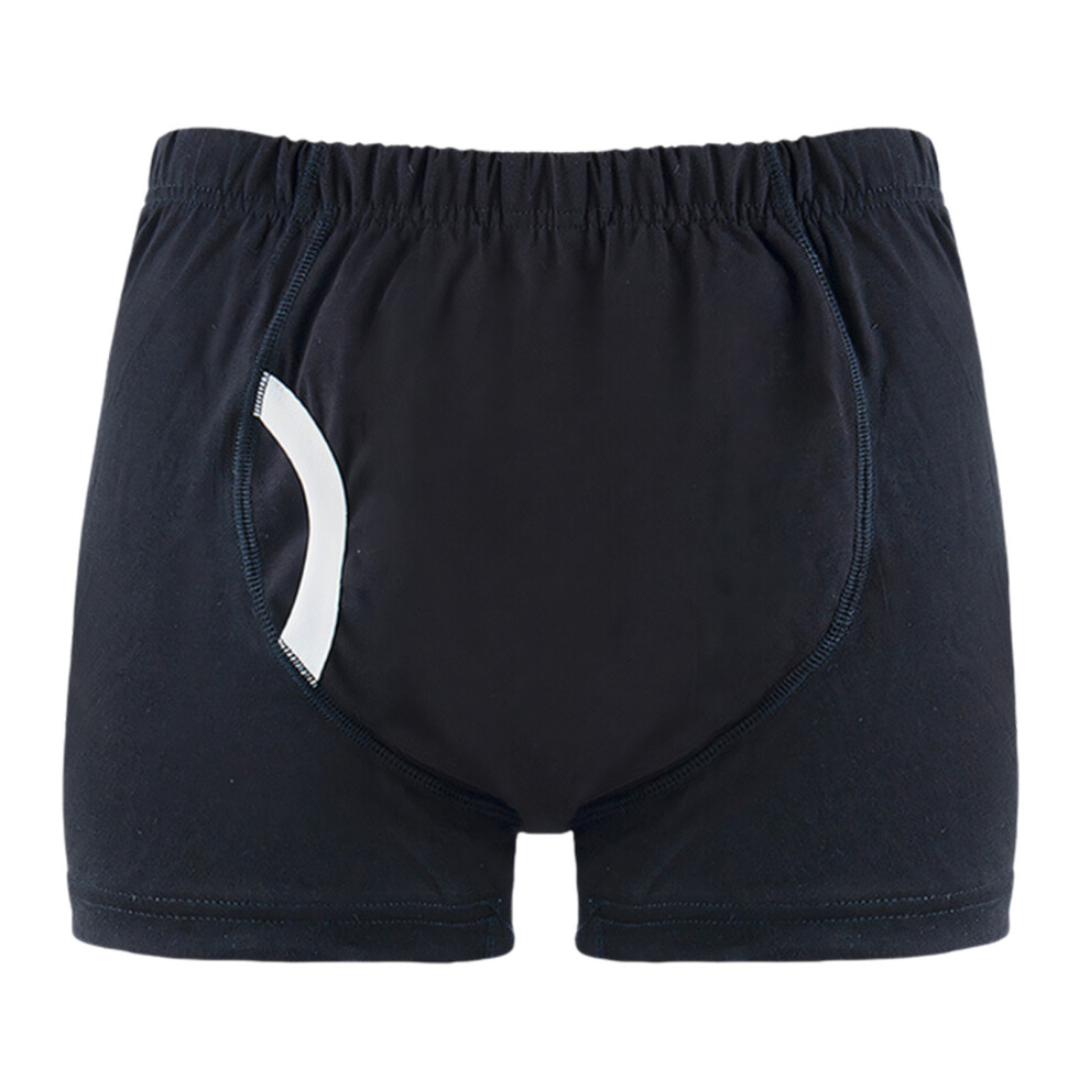 Leakproof Washable Incontinence Underwear Soft Cotton Blend For Elderly Daily L Black