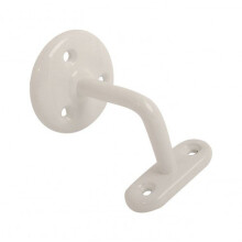 Fort Fasteners Steel Handrail Bracket 2.5 Inch White Pack Of 24