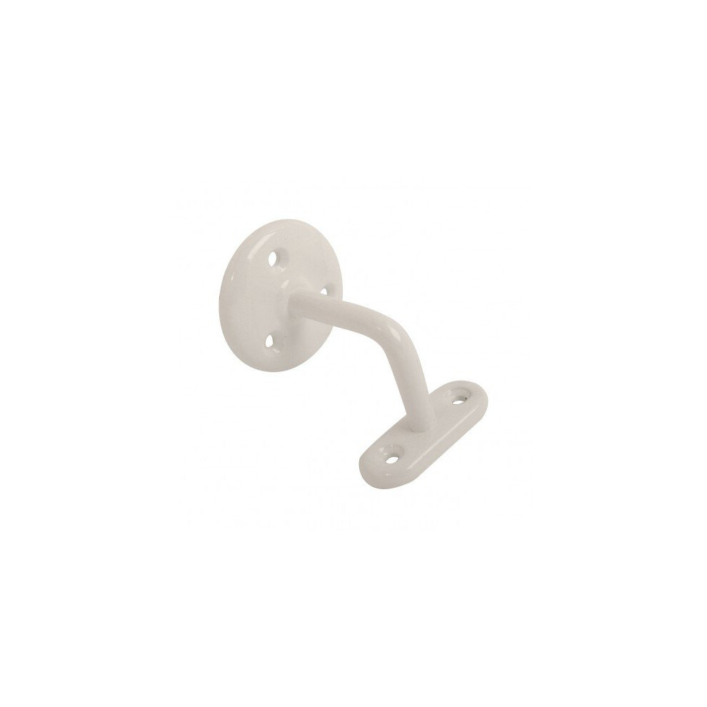 Fort Fasteners Steel Handrail Bracket 2.5 Inch White Pack Of 24 5057670020734
