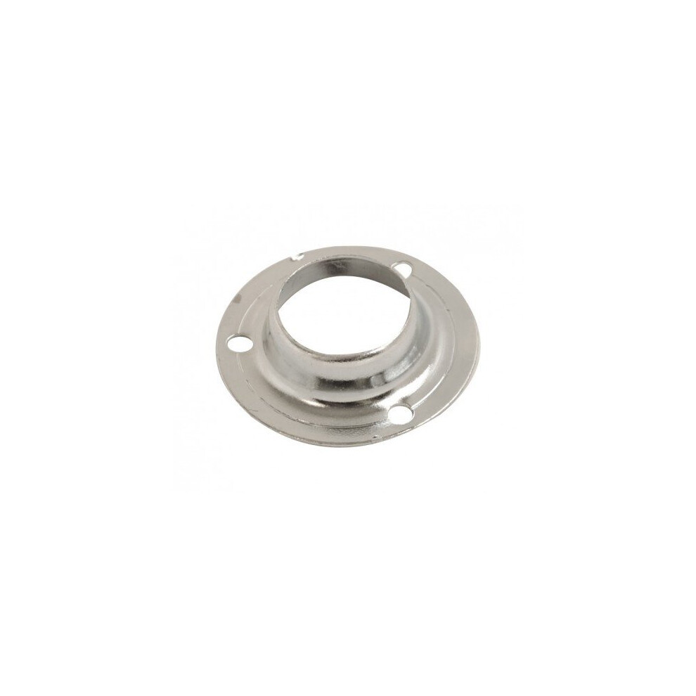 Fort Fasteners Wardrobe Rail Steel Socket 25Mm Cp Pack Of 100 5057670024336