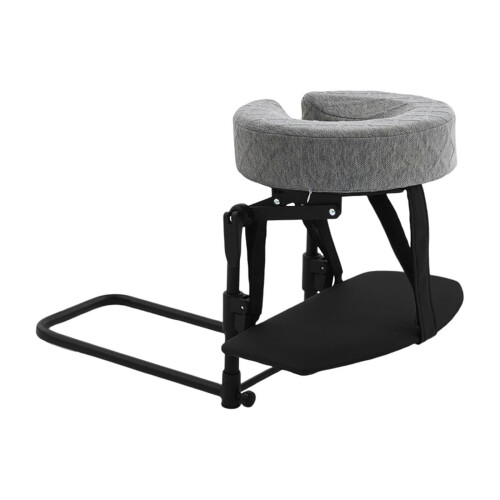 Adjustable Bed Massage Headrest Including Removable Pillow For Home Gray hand plate with