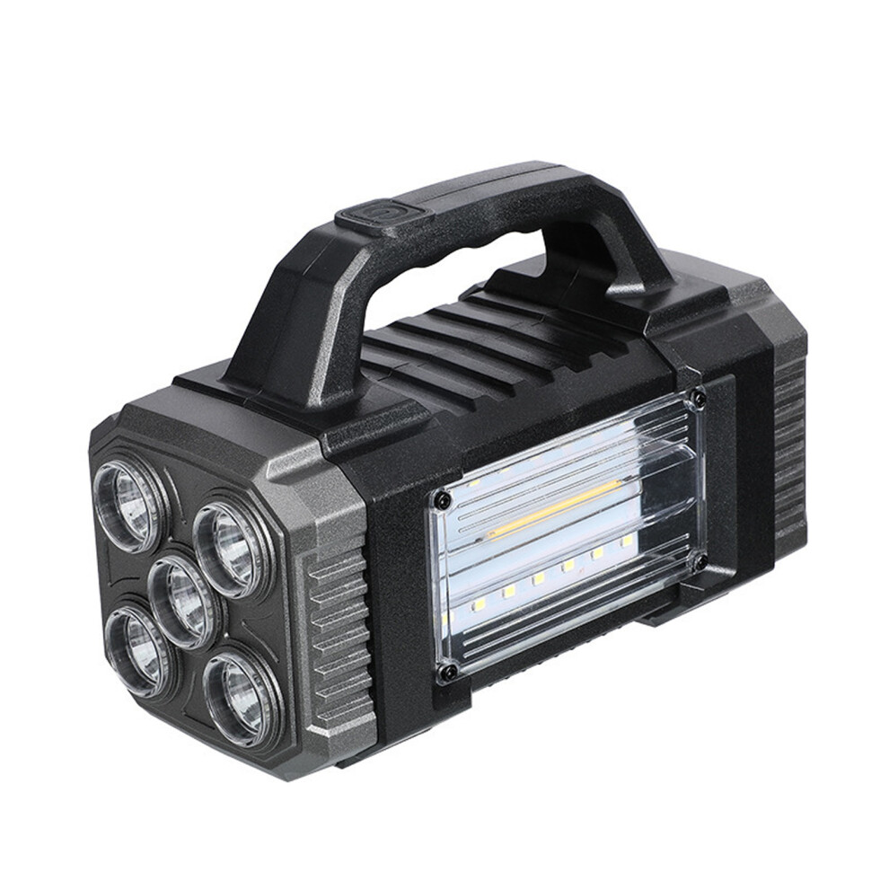 LED Solar Searchlight Outdoor Long Ranges Flashlight Rechargeable Camping 939A 5LED