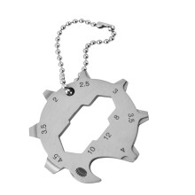Stainless steels Multiple Tool Card With 11 Practical Functions Gray 1titanium colo