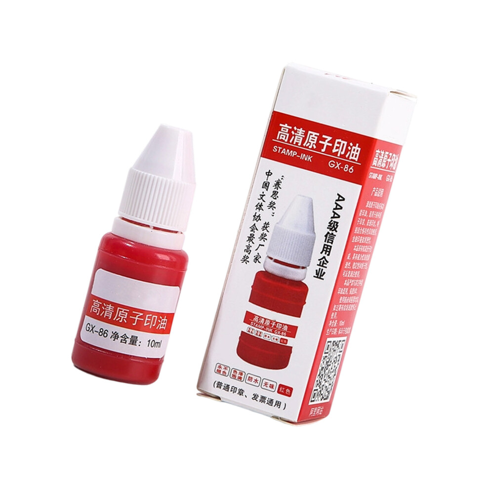 Pack Of 5 Multifunctional Stamp Pad Ink Refill For Date Stamp Scrapbooking Red 7754004709904
