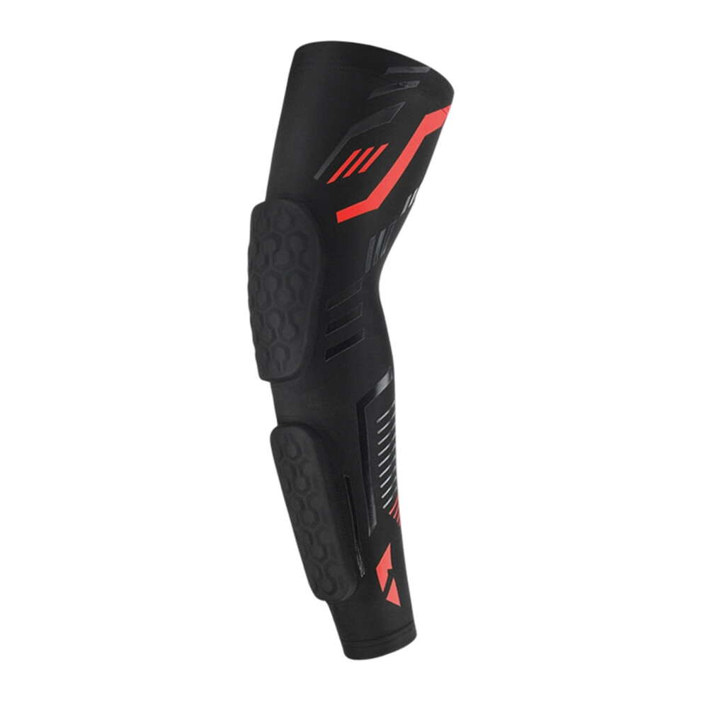 Black/Red Protective Elbow Pads For Sports With Milk Silk And Eva Impact Absorptions Xl