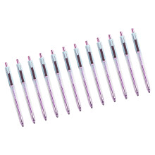 Retractable Office Pen 0.5mm Dark Ink Fast Dry Technology Study Work Supplies Bp