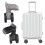Universal Luggage Replacement Wheels Plastic  Suitcase Replacement Wheels Black 11