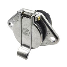 Small 24V 7 Pin Power Outlet Metal for Recreational Vehicle Truck & Automobile socket