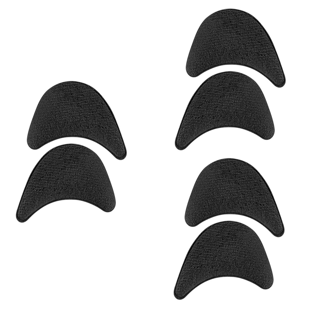 3Pair Comfortable Half Size Shoe Inserts For Women Men Prevent Toe Blisters Black