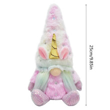 Unicorns Gnome Handmade GradientColor Gnome Plushes Decorative House Ornaments Gift Holiday Figures Doll Decorations