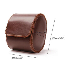 Women or Men Single Watch for Case Watch Gift Box for Christmas Anniversary Birthday(Brown)