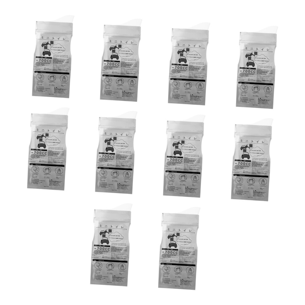 Emergency Toilet Urine Bags For Vehicles Leak Proof Odor 10 Tablets Powder Version 7754004710078