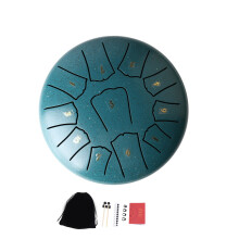 6 In 11 Tone Small Handpan Drum Portable Metal Instrument For Meditation Music Malachite