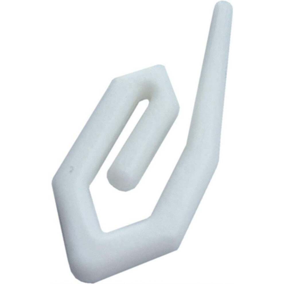Fort Fasteners Curtain Glider Tape Hooks Standard Nylon White Mega 1000 Hooks 5057670036834