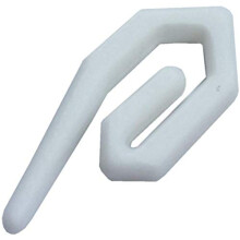 Fort Fasteners Curtain Glider Tape Hooks Standard Nylon White Midi 80 Hooks