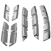 Voiture Avant Grille Couverture Garniture Moulage Chrome Abs Protecteur Autocollant pour  Kadjar 2015 2016 2017