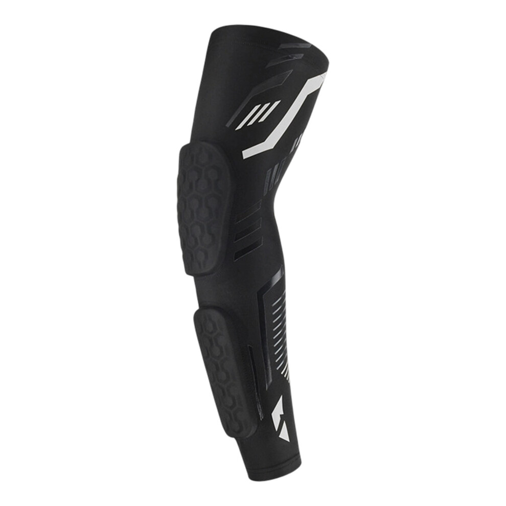 Breathable Compression Elbow Sleeve With Honeycomb Padding For Joint Black gray XXL