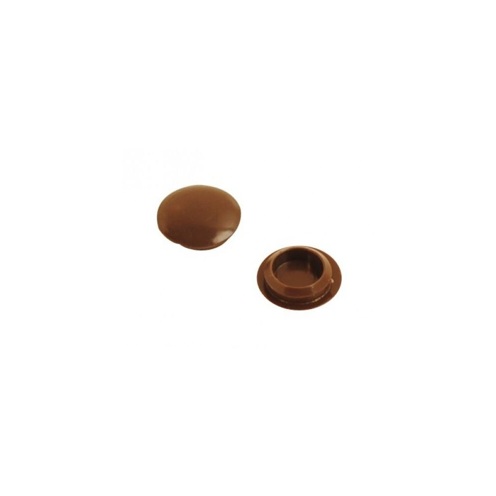 Fort Fasteners Screw Cover Cap 10Mm Brown Pack Of 100 5057670026491