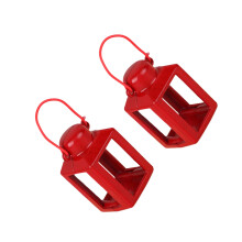 Antique Iron Miniature Candle Holder Furniture For Doll House Living Room Decors Red