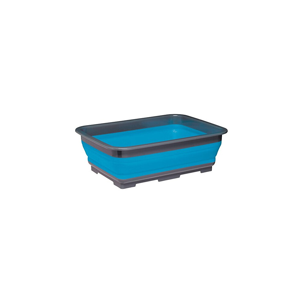 Collapsible Washing-Up Bowl With Grey Rim - Assorted Colours 5060398692312