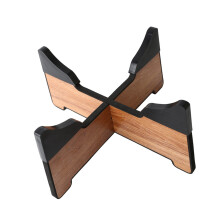 Wooden Steel Tongue Drum Stand Detachable Holder for Enhanced Stability Wood color