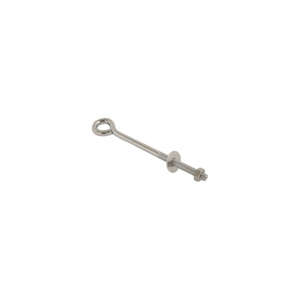 Fort Fasteners Eye Bolts With Nut And Washer M6x150mm Bzp Pack Of 100 5057670015440