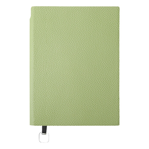 Leather Notebook Thickened Writing Pages Business Conference Notes for Office Matcha Green