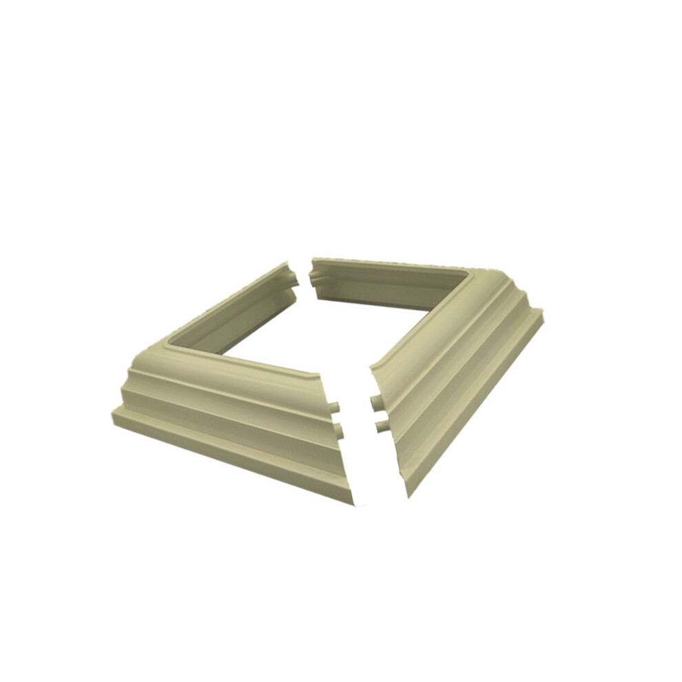 Split Type Fence Post Skirt Plastic Railing Decorative Base For Easy Install Tea 7755000562876
