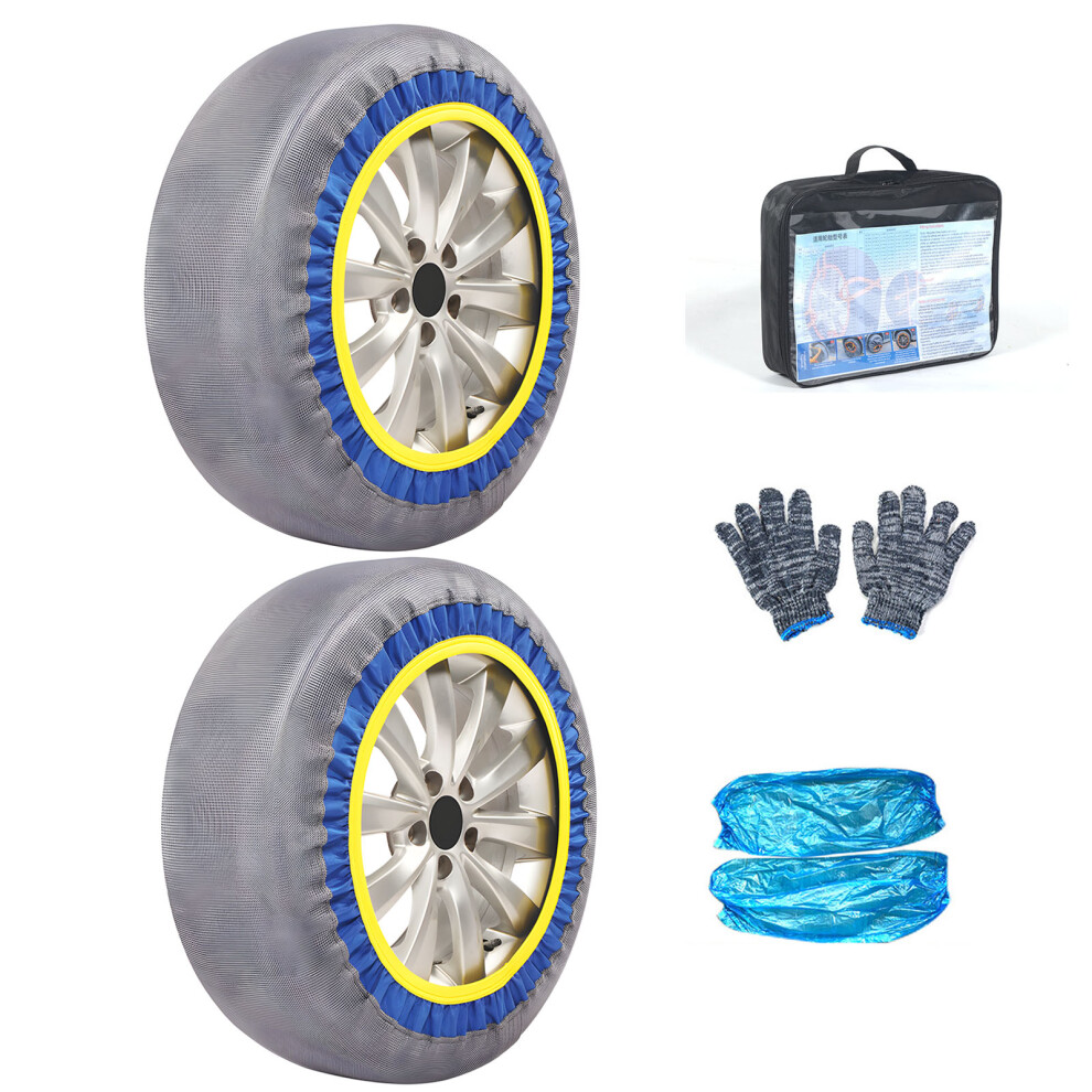 Pack Of 2 Automotive Snow Socks Alternative For Snow Chain Car Tires Snow Socks Xl 7754004732902