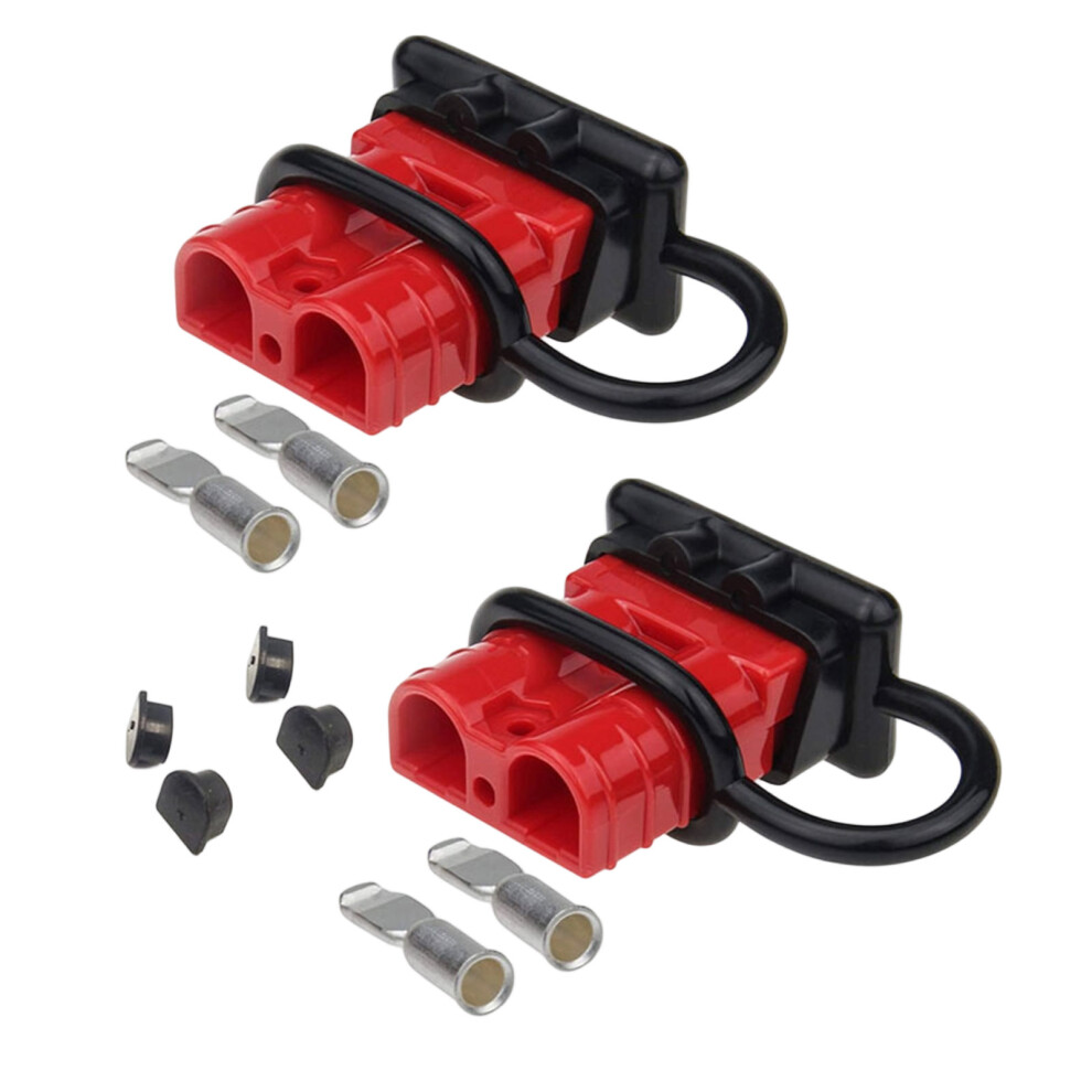 Forklift Charging Plug Secure Copper Terminals Industrial Use 50A 600V Silver 7754004760639