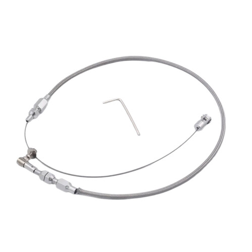 24in Replacement Braided Accelerator Throttle Cable Stainless Throttle Cable