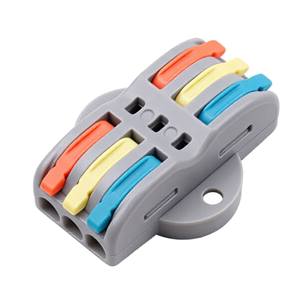 10Pcs Push In Electrical Terminals Block Electrical Splitter Quick Wire Connector 5 7755000554420