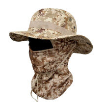Breathable Foldable Sun Protections Boonie Hat Scarf Ideal For Fishing Desert digital