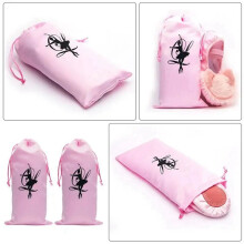 4 PièCes Sac de Danse Chaussures Pochette de Rangement Organisateur de Ballet Sacs à Main Sac à Chaussures de Ballet, Rose