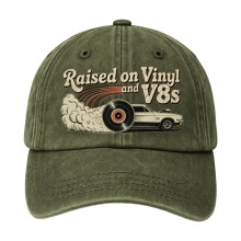 Fashion Baseball Cap Adjustable Wash Cotton Fabric Hat For Travel and Daily Use Army Green