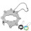 Stainless steels Multiple Tool Card With 11 Practical Functions Gray 1titanium colo 8