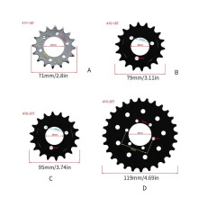 (410 18T) 12T 16T 18T 28T Bicycle Fixed Sprocket Chain Wheel Fix Gears Bike Chainwheel For #410 Bicycle Chain