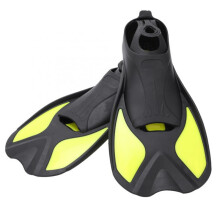 (Black Yellow S) (Black Yellow XS) Outdoor Swimming Fins Soft Snorkel Diving Adult Shoes Black Yellow S