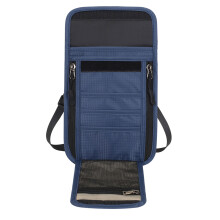 Small Travel Document System Hangs Around Neck Keeps Belongings Dry Protected Deep Blue