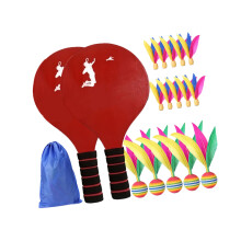 Pack Of 18 Childrens Cricket Toy Pingpong Shuttlecock Set Cricket Equipment Red