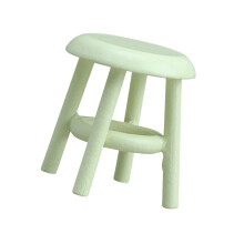 1:12 Mini Wooden Chair For Realistic Dollhouses Scenes And Displays Green
