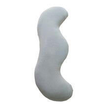 Supportive Peas Pod Long Body Pillow For Adults With Removable Washable Cover Grey big