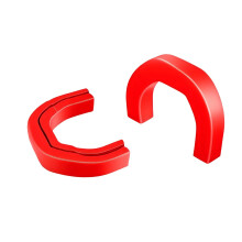 Seamless Installation Trailer Hook Guard Front Hitch Cover For 1500 Trucks 2pcs Red