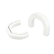 Impact Proof Trailer Plastic Hitch Cover For 1500 Trucks Improved Vehicle Styling White