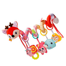 Infant Spirals Animal Rattle Crib Hanging Toy Baby Stroller Nursery Room Decors Deer
